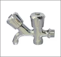 Grifo de latón de 1/2"X3/4" de 2 vías con apertura rápida de zinc y bola de latón anticorrosión para lavadora - Product Image 4