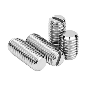 SUS304 Stainless Steel Slotted Flat Point Set Screw M1.2-M10 Multiple Sizes Precision Integral Forming Rust Proof Wear Resistant - Product Image 6