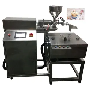 Máquina de fazer confeiteiro de bolo de chocolate, máquina de creme para decoração de bolos, profissional