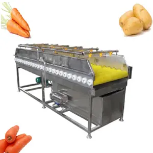Éplucheur commercial de rondelle de carottes de pommes de terre de légumes racines de fruits