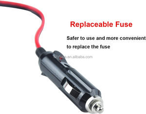 14awg Thuốc lá nhẹ hơn xe sạc 3.3Ft/1m cáp mở rộng 15 amp cầu chì 45A kết nối nội bộ 12-24V khuếch đại tương thích - Product Image 3