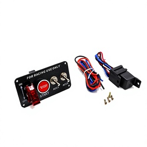 Interruptor de Encendido de Fibra de Carbono RACING KG15 KG16 KG17 KG18 Solo para Uso en Carreras, Interruptor Combinado Multifunción - Product Image 3