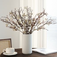 YL Künstliche Pflanzen für Hochzeiten, Erntedankfeste und Bankette, Blumenarrangement-Dekoration, Einzelner Zweig mit Duftenden Früchten, Getrockneter Zweig