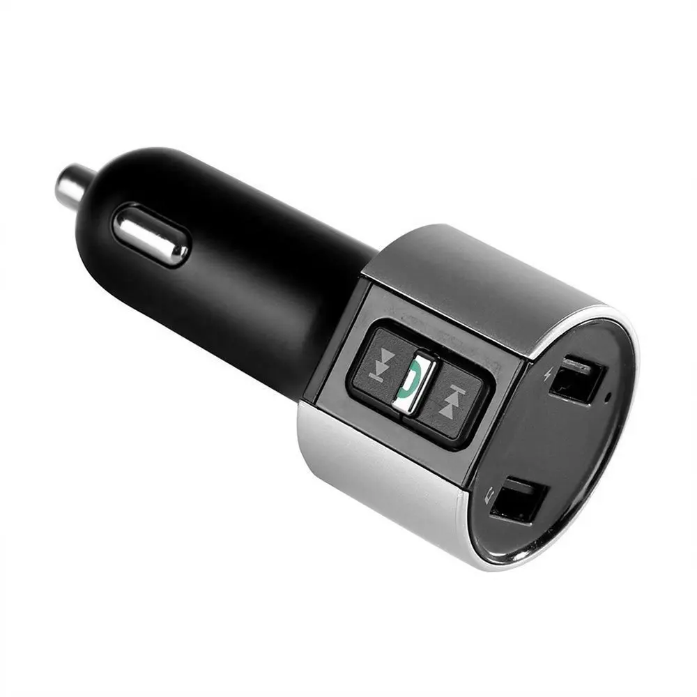 Wireless BT Car Kit FM Transmitter 3.4A Dual USB Car Charger C26S Handfree Device MP3 Player For Smart Phone