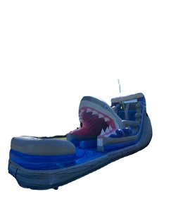 Hot Bán Trẻ Em Của Sân Chơi Cao Ngoài Trời Đôi Trượt Inflatable Cá Mập Trượt Cho Thuê Trong Người Lớn Và Trẻ Em Của Công Viên - Product Image 1