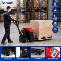 Transpalette Électrique Neuf, Chariot Élévateur Hydraulique Électrique Portable, Chariot à Palettes Manuel, Chariot Élévateur à Palettes Électrique avec Balance, Certifié CE