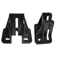 Support de fixation au sol en alliage d'aluminium moulé sous pression noir/argent 4080 4040 4545 4590 avec pieds de nivellement carrés