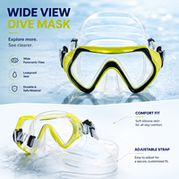 Masque de plongée coloré pour enfants, lunettes de natation anti-buée, masque de plongée en silicone souple anti-fuite pour enfants, sports de piscine et de plage