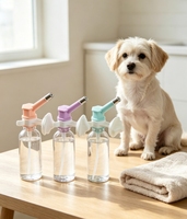 Distributeur d'eau automatique suspendu pour animaux de compagnie, corps en PP, bec en acier inoxydable pour cage de chat ou de chien, léchage doux pour une hydratation quotidienne