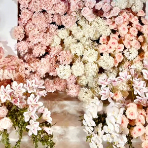 Nouvelle Série <span class=keywords><strong>Rose</strong></span> Romantique de <span class=keywords><strong>Fleurs</strong></span> Artificielles en <span class=keywords><strong>Rose</strong></span>, Réalistes, pour Mariage, avec Technique de Réalisation de Formes, pour Composition Plafond-Plancher, Vente en Gros - Product Image 3