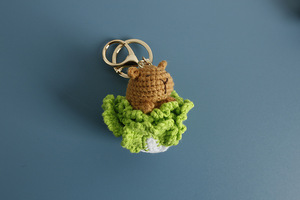 <span class=keywords><strong>Handmade</strong></span> amigumni Crochet len đồ chơi động vật móc khóa kopala Búp bê mặt dây dệt kim móc khóa - Product Image 6