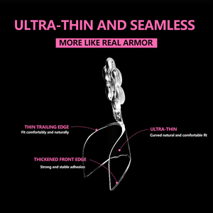 ปลายเล็บปลอมแบบครึ่งเล็บ JIEYU PMMA/ABS แบบใส ทนทาน สำหรับต่อเล็บเองที่บ้าน - Product Image 2