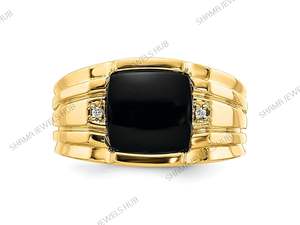 Anillo de Eternidad para Hombre en Plata de Ley 925 con Ónix Negro, Joyería Hecha a Mano, Estilo Clásico con Engaste en Barra - Product Image 6