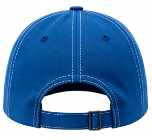 Casquette en sergé de coton style Dad Hat, design classique à 6 panneaux, boucle métallique réglable, unisexe, idéale pour les tenues décontractées et les activités de plein air - Product Image 6