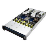 Server Rak 2U RS720A-E12-RS24U AMD EPYC 24 DIMM, 24 NVMe, Sembilan Slot PCIe 5.0, Dua M.2, OCP 3.0, Tiga Slot Ganda GPU