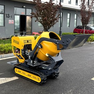 <b>Small</b> Crawler Mounted Concrete <b>Mixer</b> 250L Self Loading <b>Mixer</b> for Construction - Product Image 1