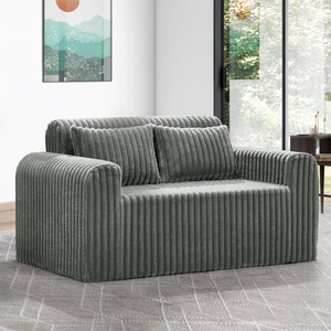 Shopping Sites International Vacuum Compression Villa Luxury Black Cloth Fabric Small <b>Sofa</b> Free Sample Items - Product Image 2