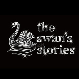 Sẵn Sàng Để Tàu Thiên Nga Rhinestone Chuyển Thiết Kế Pha Lê AB Động Vật Sắt Trên Rhinestone Chuyển Motif Cho Quần Áo - Product Image 3