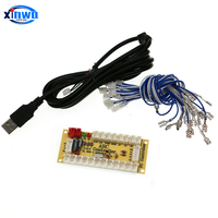 Contrôleur de jeu d'arcade USB par Arc Sanwa Type Joystick Button Board Zero Delay Cable PC Raspberry Pi Cheap Price Game Machine