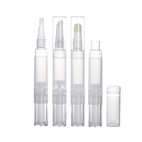 Tube vide pour brillant à lèvres 2ml 3ml 5ml, contenant pour huile à cuticules, vernis à ongles, accessoires de maquillage, stylo rotatif avec pinceau