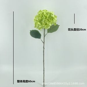 Flor de Hortensia Artificial HSK 09 de Alta Simulación con Tallo Único para Decoración del Hogar y Hoteles - Product Image 5