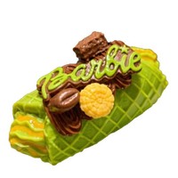 Jouet de décompression musical en silicone de qualité alimentaire en forme de gaufre matcha pour nourrissons, enfants, adolescents et jeunes