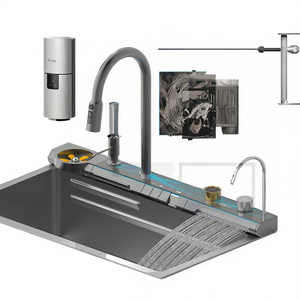 Évier de cuisine multifonctionnel moderne en acier inoxydable OEM avec robinet intelligent – Meilleures ventes – Évier lave-vaisselle dernière génération - Product Image 5