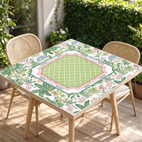 Tapis de Mahjong de Luxe Moderne Premium, Pliable, Lavable, Silencieux, Carré, avec Sac de Rangement, 33 Pouces, en Caoutchouc, pour le Divertissement
