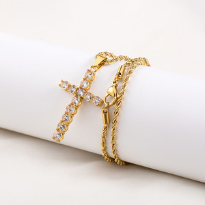 Rose Gold Tone <b>Cross</b> Border Multi Influencer Choice Item Engraved Logo Service Vacuum Plating Standard Gift - Product Image 1