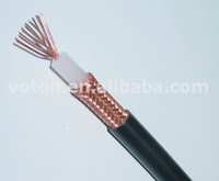 Câble coaxial RF RG213/U de haute qualité Isolation en PVC à faible perte avec fils conducteurs en cuivre nu Câbles et assemblages de câbles