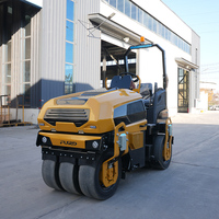 Compacteur routier pneumatique à roues multiples de 3 tonnes homologué CE, entièrement hydraulique, pour asphalte