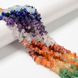 Guérison naturelle <span class=keywords><strong>7</strong></span> sept Chakra cristal perle arc-en-ciel irrégulier galets pépite puces pierres précieuses breloques <span class=keywords><strong>perles</strong></span> pour bracelets perlés - Product Image 1