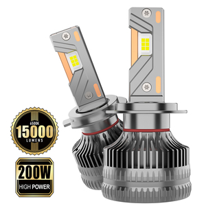 Ampoule LED <span class=keywords><strong>H7</strong></span> pour phare de voiture, 200W, 15000Lm, 6500K, A10, à forte pénétration de la brume, pour ateliers automobiles indépendants et entretiens - Vente en gros à prix réduit - Product Image 1