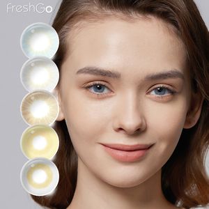 Livraison gratuite Soft Yearly Magic Eye Contact Lens FreshGo Fancy Cosmetic Colored Lentilles Wholesale - Product Image 1