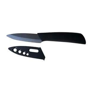 קרמיקה סכין שחור סכין סט 3456 אינץ קילוף סכין עם פלנר בקופסא לבנה