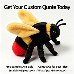 Juguete de Peluche Realista de Avispa, Personalizado OEM ODM, Insecto de Peluche Realista, Recuerdo de Zoológico o Museo, Regalo Educativo - Product Image 3