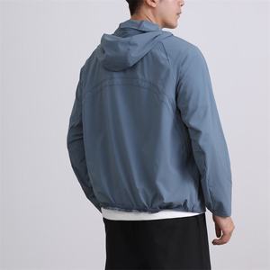 2025 New Arrival Custom <strong>Men's</strong> Casual Hooded Lightweight Waterproof <strong>Jacket</strong> for <strong>Summer</strong> - Product Image 3