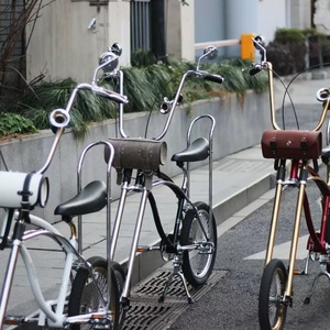 Bicicleta Chopper Personalizada Estilo Vintage, Bicicleta Cruiser de la <span class=keywords><strong>Costa</strong></span> Oeste, Rin de Aleación de 20 Pulgadas, Manillar Ape Hanger, Bicicleta Cruiser Retro de Playa para Hombre y Mujer - Product Image 2