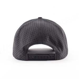 Casquette de sport perforée à 5 panneaux personnalisée, broderie personnalisée, camouflage, fruits, 100% polyester, casquettes de baseball, découpe au laser, impression de trous - Product Image 3