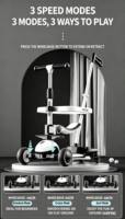 Trottinette pliable 4 en 1 pour enfants, avec siège amovible et barre de poussée, pour bébés et tout-petits, OEM ODM populaire, Patinete 4 en 1