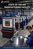 Polisseuse de surface plate industrielle JUNHAO avec moteur de 11,55 kW pour le polissage des métaux et les applications de haute sécurité Garantie d'un an