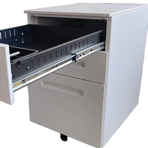 ตู้เก็บเอกสารเหล็กเคลื่อนที่ 3 ลิ้นชัก, ตู้ลิ้นชักสำนักงานแบบมีล้อ - Product Image 1