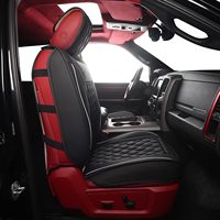 Housses de siège avant JOJOBAY pour Dodge Ram 2009-2025 1500/2500/3500 HD Truck Crew/Regular/Quad/Mega Cab Protection imperméable en similicuir