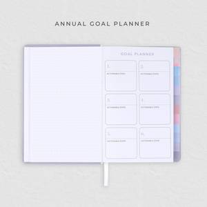 LABON Daydream sin fecha 12 meses para hacer lista planificador PU diario de cuero vegano con pegatina encuadernación de costura de hilo de tapa dura - Product Image 4