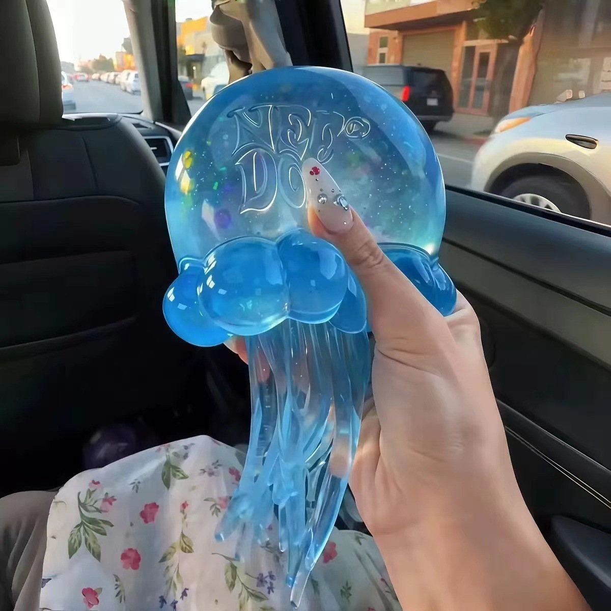 Maltose jellyfish blue 306g oversized color box with letters