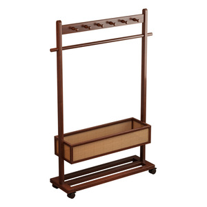 <span class=keywords><strong>Perchero</strong></span> Rodante Resistente de Fácil Montaje con Ruedas, <span class=keywords><strong>Perchero</strong></span> Multifuncional Independiente para Almacenamiento de Ropa - Product Image 6