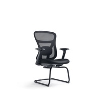 Chaise de bureau ergonomique JOHOOFURNITURE avec base cantilever, fabrication chinoise, idéale pour salle de conférence, coussin épais et confortable