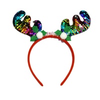 Chapeau à paillettes en corne de haute qualité, costume décoratif de fête pour adolescent, parfait comme cadeau de noël, 5 pièces/bas prix
