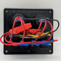 Panel saklar laut tahan air lampu Led Usb ganda Voltmeter DC 12V Rv karavan perahu harga bagus