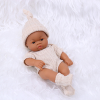 Vente en gros de poupées bébés réalistes en silicone de 20 cm, mignonnes et miniatures, pas chères, douces, de haute qualité, cadeaux d'anniversaire pour enfants